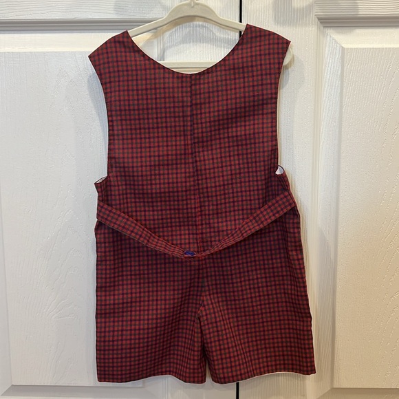 Orient Expressed Inc Jon Jon Vintage Toddler Boy Red Plaid Size 2 - Picture 2 of 5